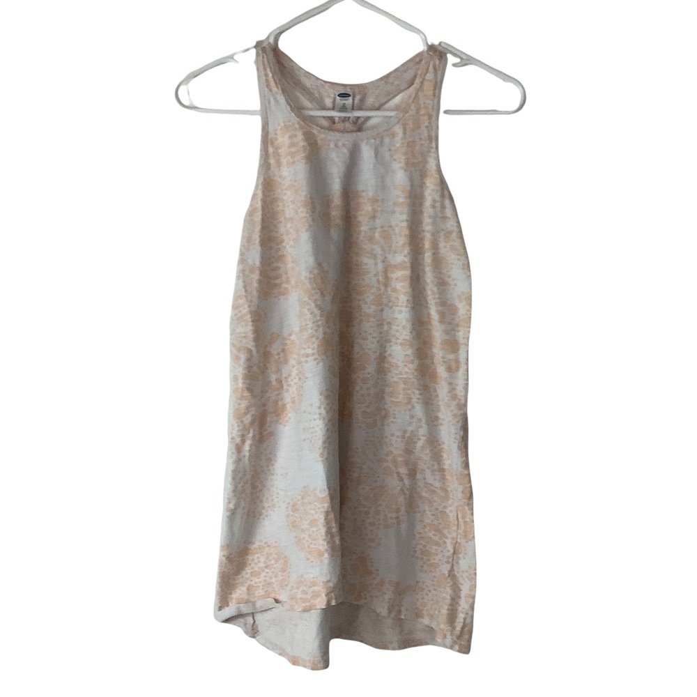 Peach and white Old Navy tank